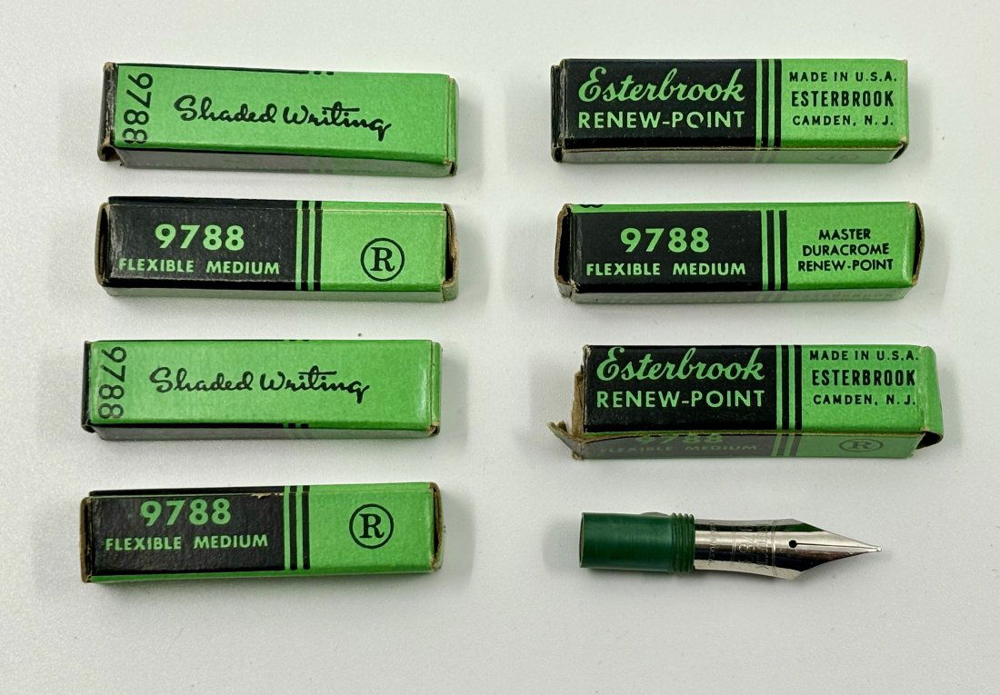 Esterbrook 9788 Medium Flexible Nibs Lot (7) (1 of 3)