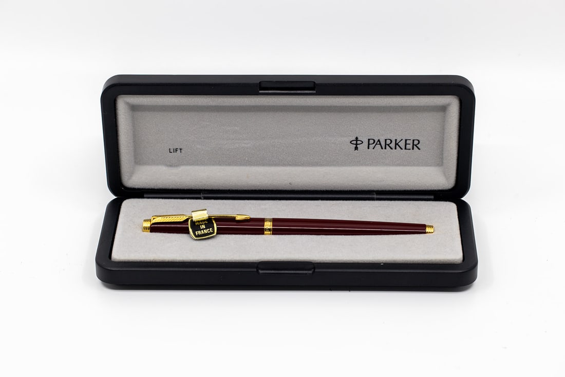 Parker 75 Burgundy Laque Rollerball Pen New Old Stock (1 of 1)