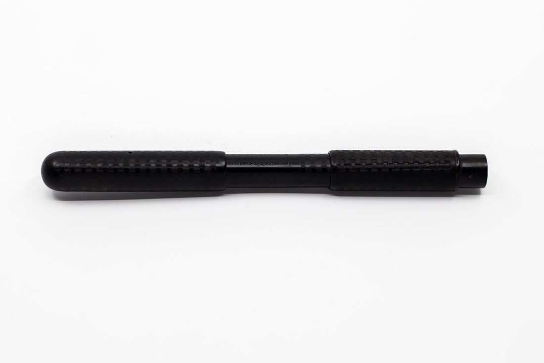 Moore 20 Black Chased Hard Rubber Safety Fountain Pen: Moore 20 model black chased hard rubber safety fountain pen. A longer Moore pen, marked Moore’s Quick Turn Cap with patent numbers along with sharp barrel imprint and 20 as well as 3.50 near the end