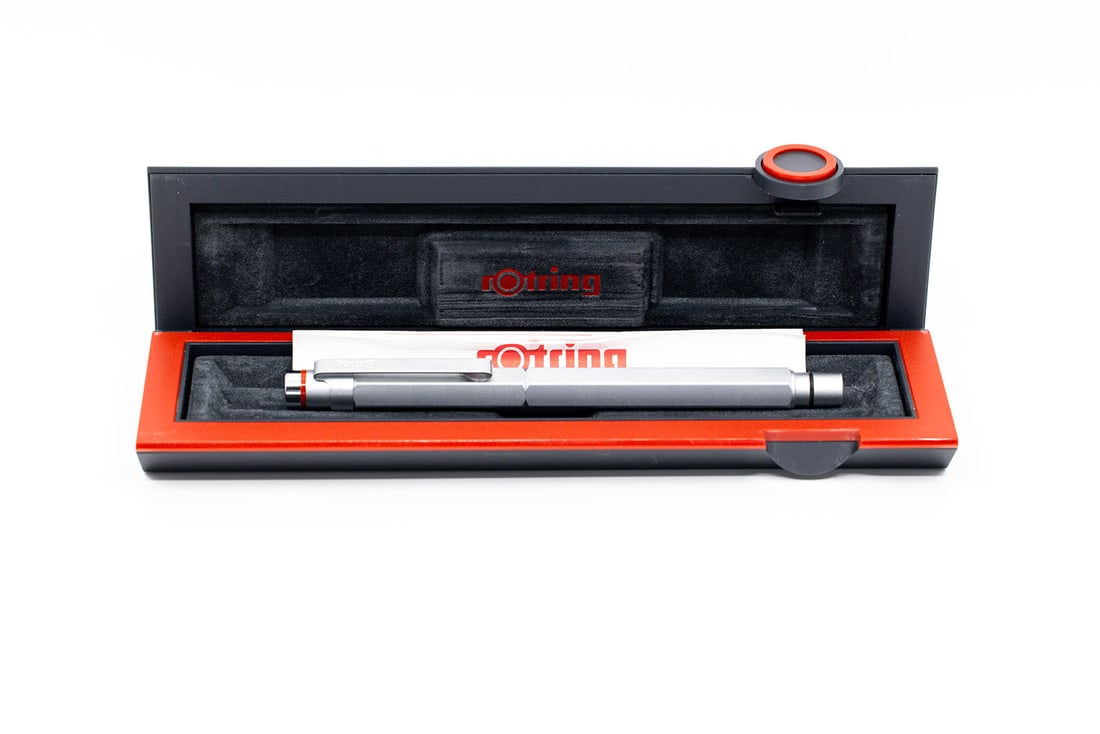 Rotring 600 Newton Silver Fountain Pen, Boxed (1 of 3)