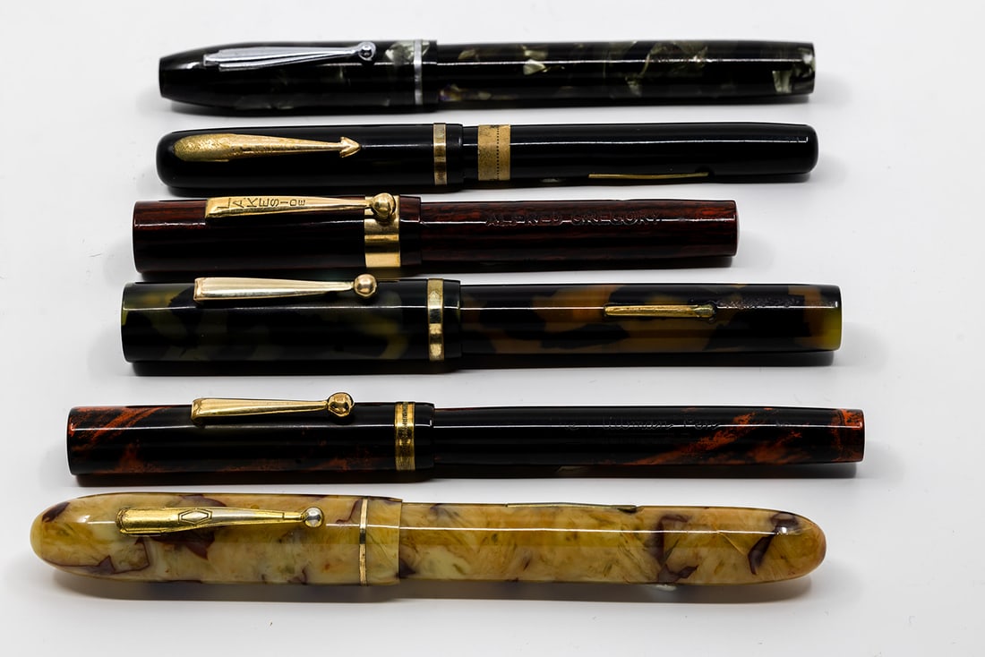 American Made Vintage Fountain Pen Lot (6) (1 of 2)