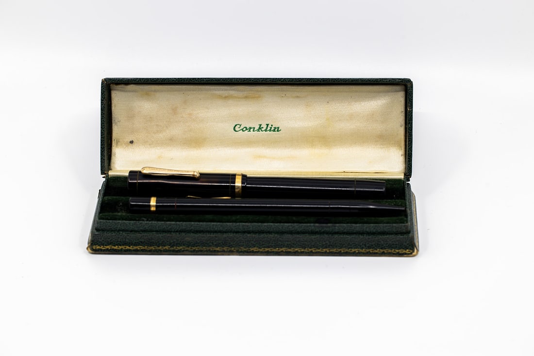 Conklin Senior Flattop Fountain Pen Set, Boxed (1 of 3)