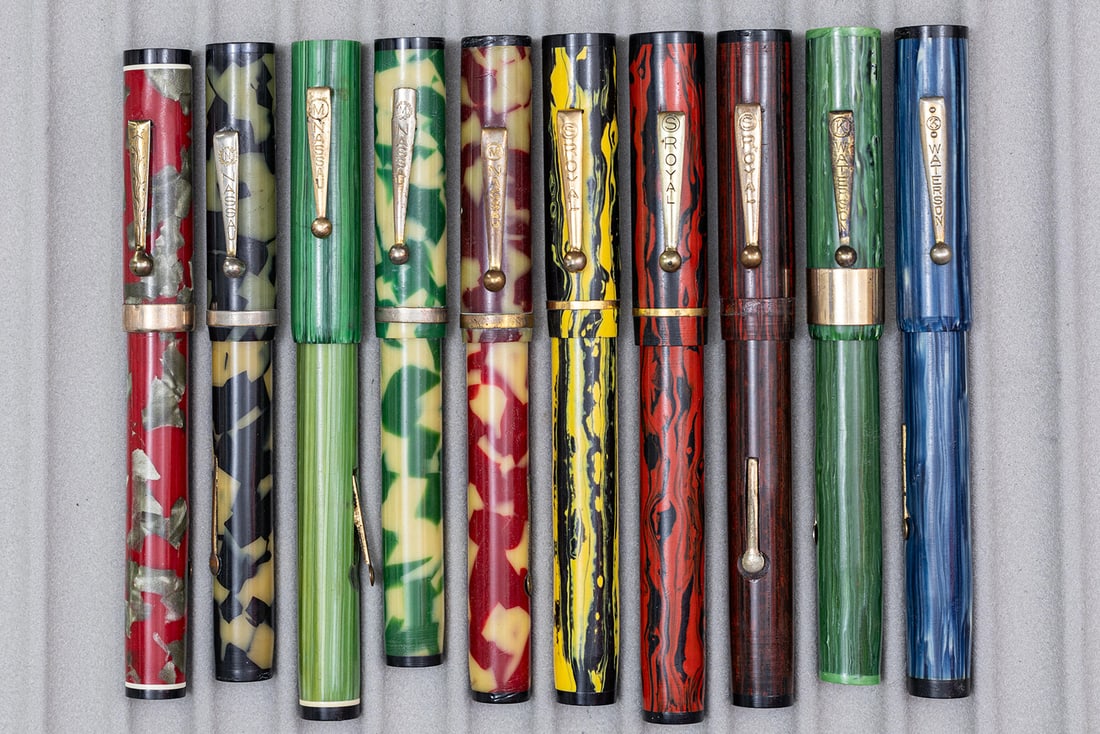 Assorted Oversized Fountain Pens, Royal/Nassau/Waterson (10) (1 of 2)