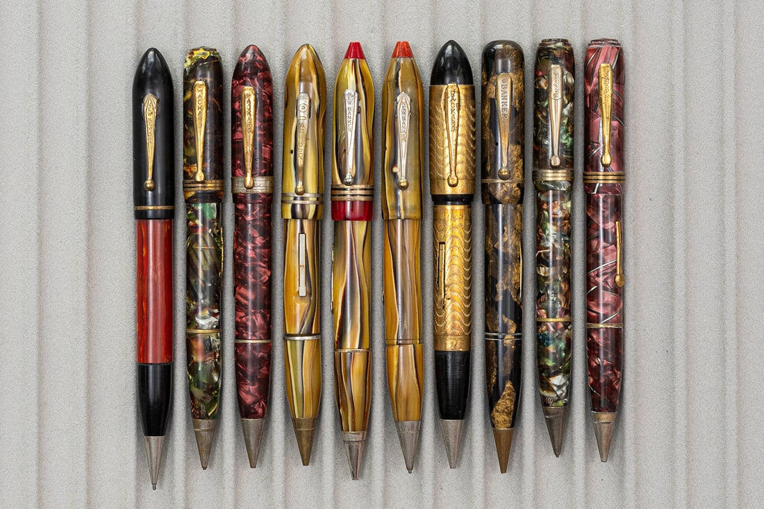New Banker & Packard Pen/Pencil Combos, Plated & 14K Nibs (10) (1 of 2)