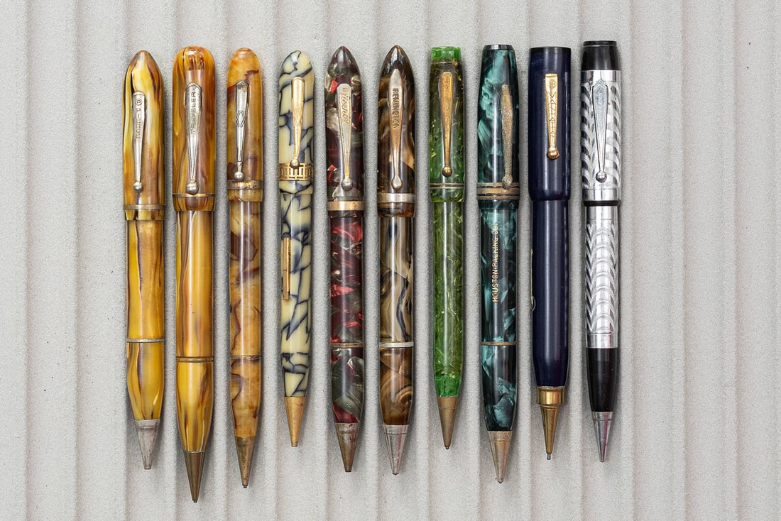 Assorted Fountain Pen/Pencil Combos, Plated & 14K Nibs (10) (1 of 2)