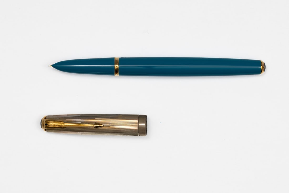 Parker 51 SE Empire Fountain Pen Vista Blue, Boxed (1 of 3)