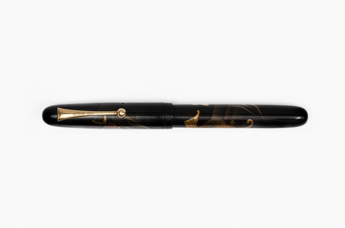 Pilot Dunhill Namiki Maki-e Seahorse Fish Fountain Pen Shuho (1 of 5)