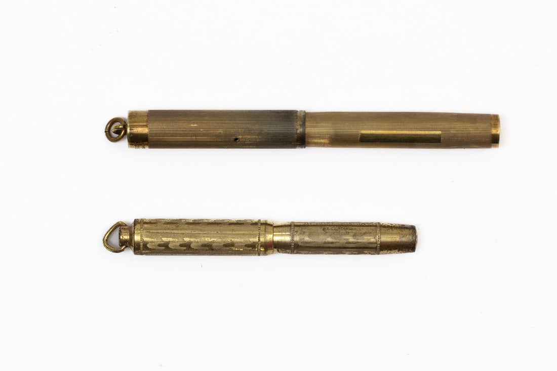 Gold Filled Ring Top Fountain Pen Lot, Wahl & Other (2) (1 of 2)