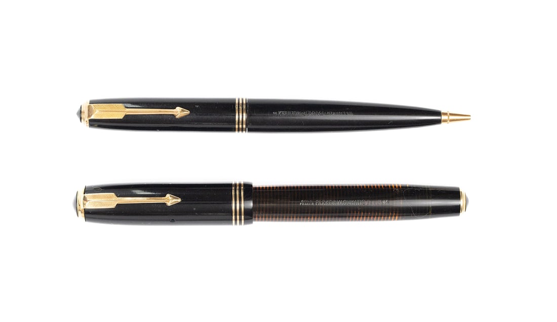 Parker Vacumatic Oversized Jet Doctors Fountain Pen Set (1 of 4)