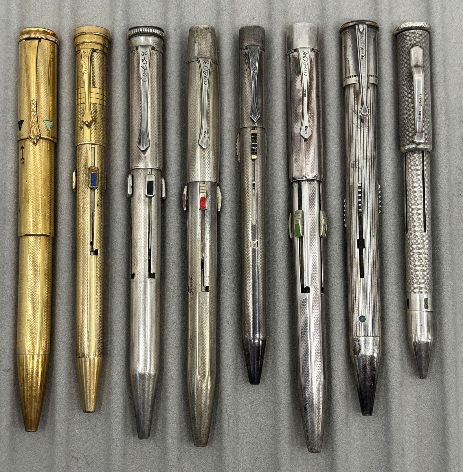 Sterling, Silver & Gold 4 Multi Colour Mechanical Pencils (8) (1 of 1)