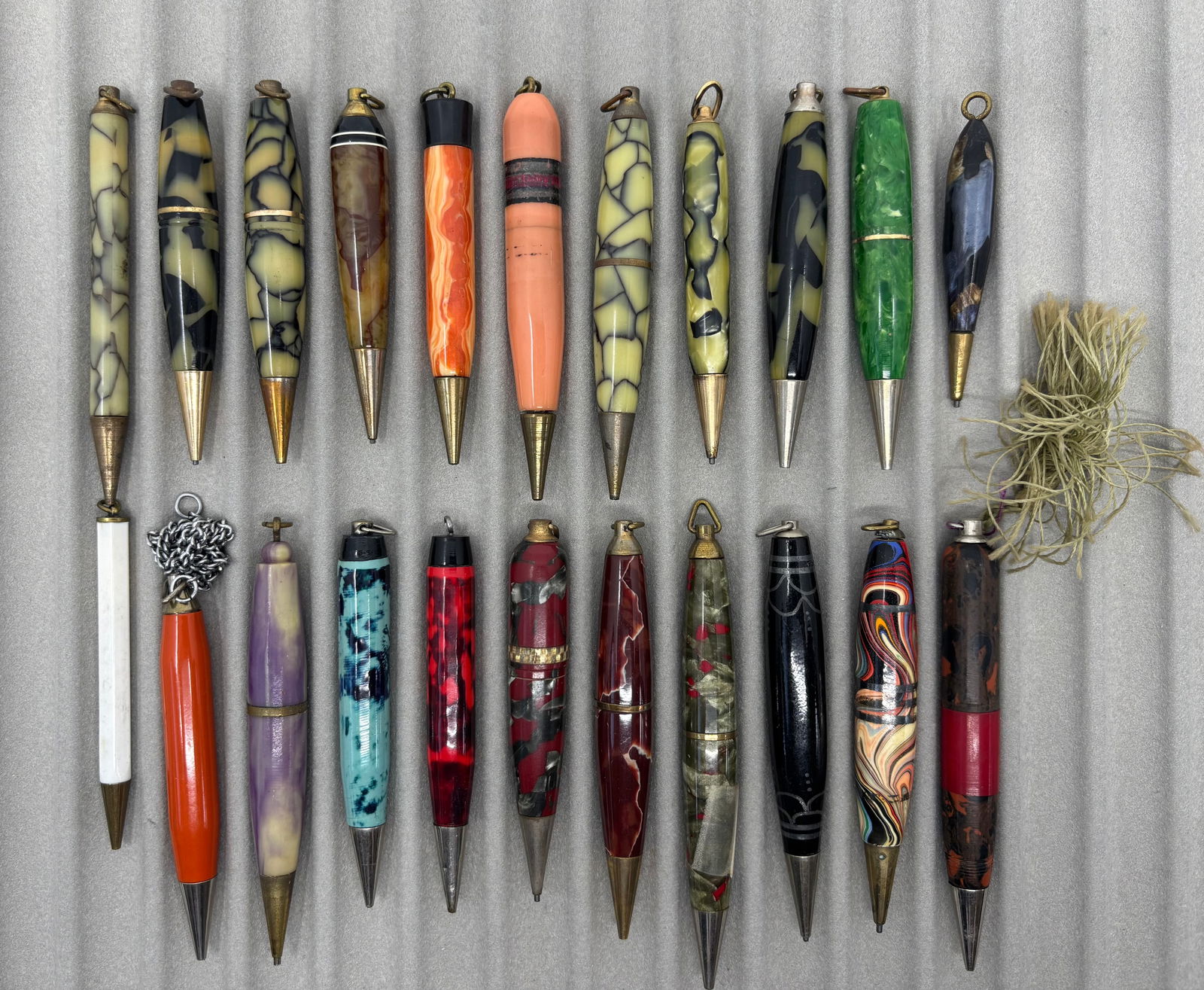 Golf Vest Pocket Marbled Mechanical Pencils (22) Lot B (1 of 2)