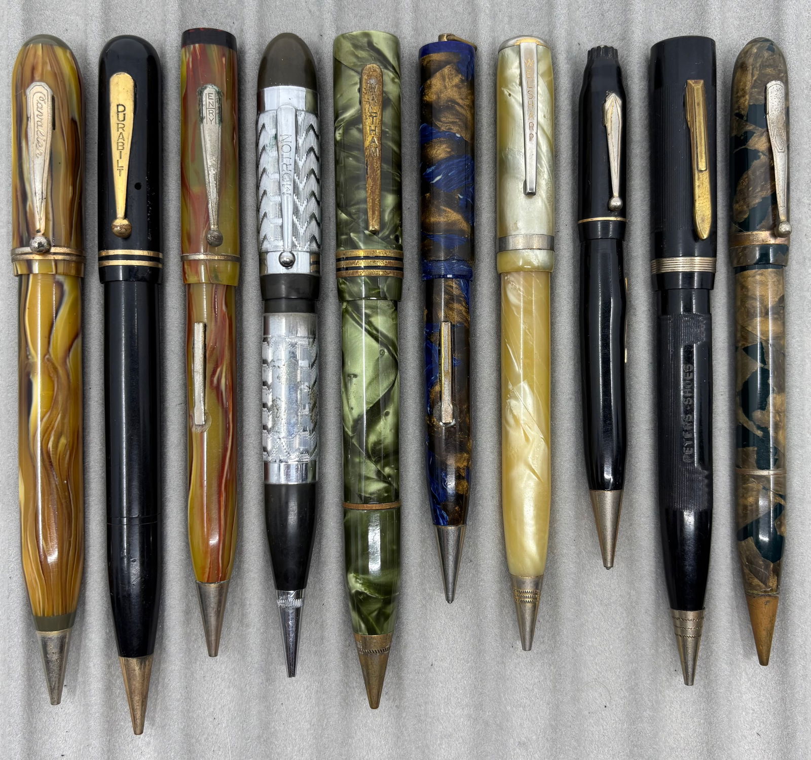 Streamlined Fountain Pen/Pencil Combos 14K Nibs (10) Lot E (1 of 2)