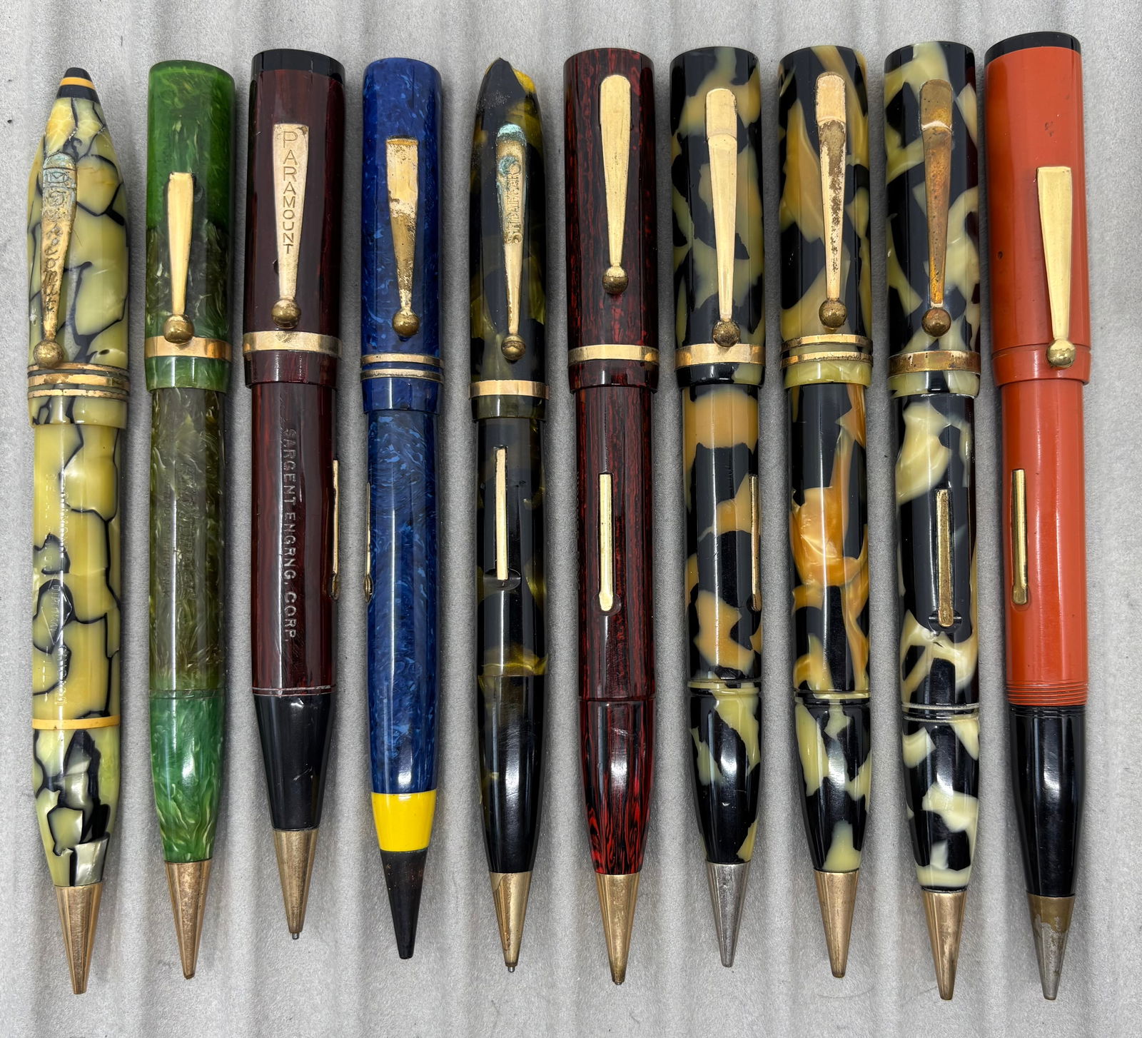 Flattop & Streamlined Fountain Pen/Pencil Combos 14K Nibs (10) (1 of 2)