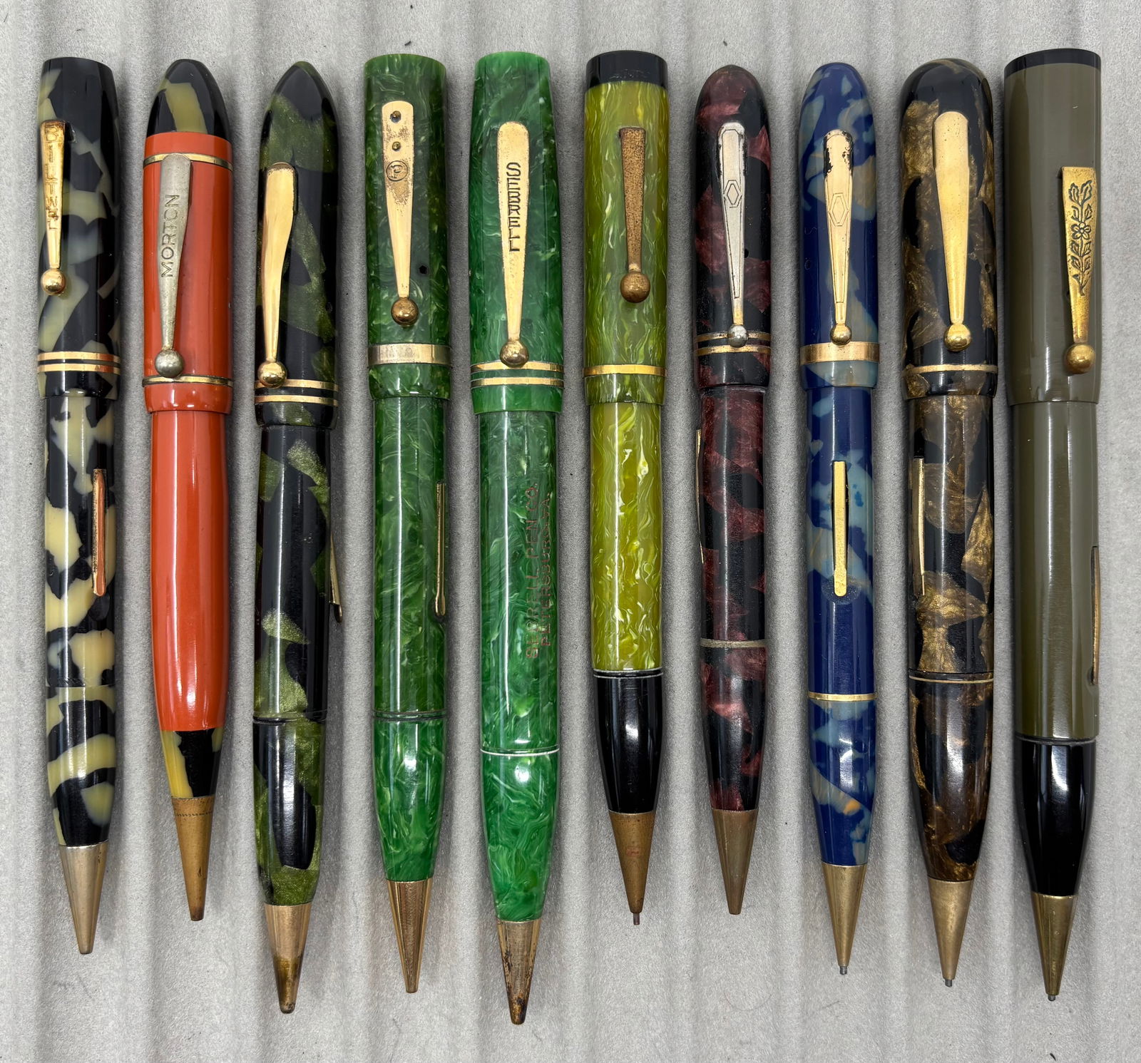 Flattop & Streamlined Fountain Pen/Pencil Combos 14K Nibs (10) (1 of 2)
