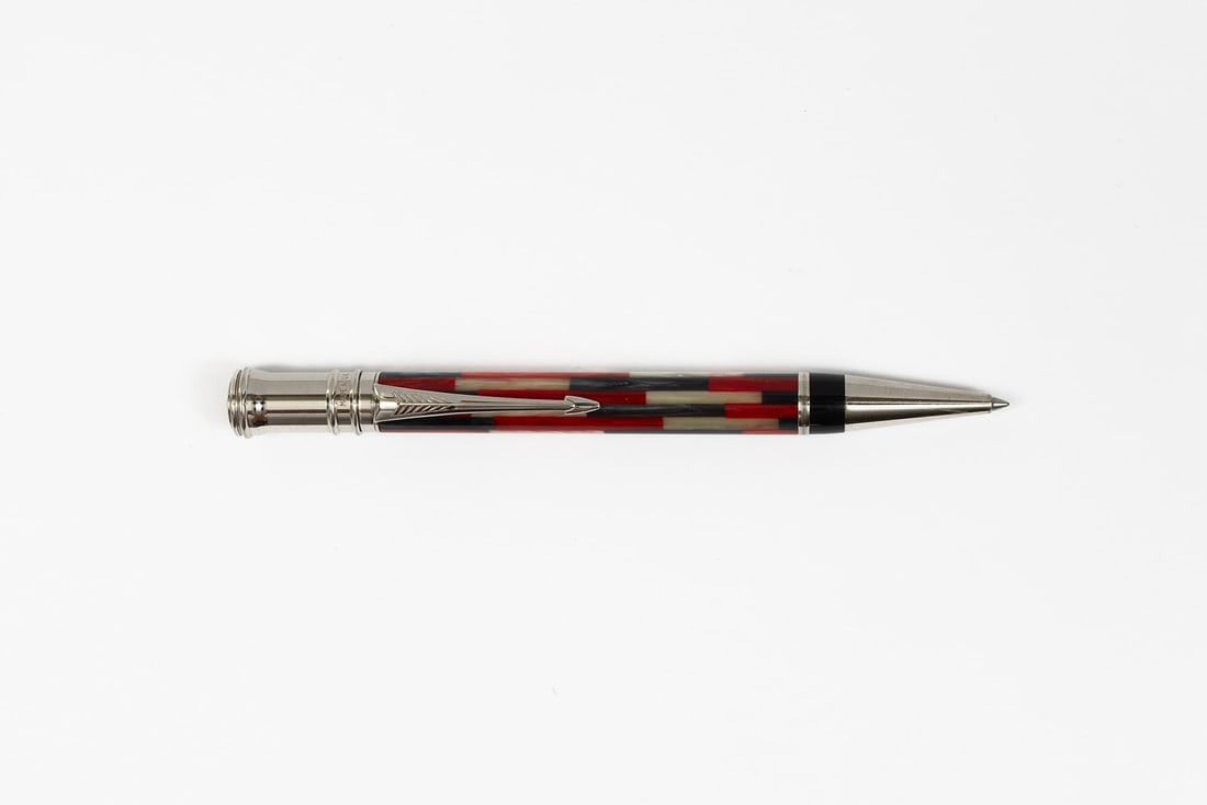 Parker Duofold Red Mosaic Ballpoint Pen, Boxed (1 of 2)