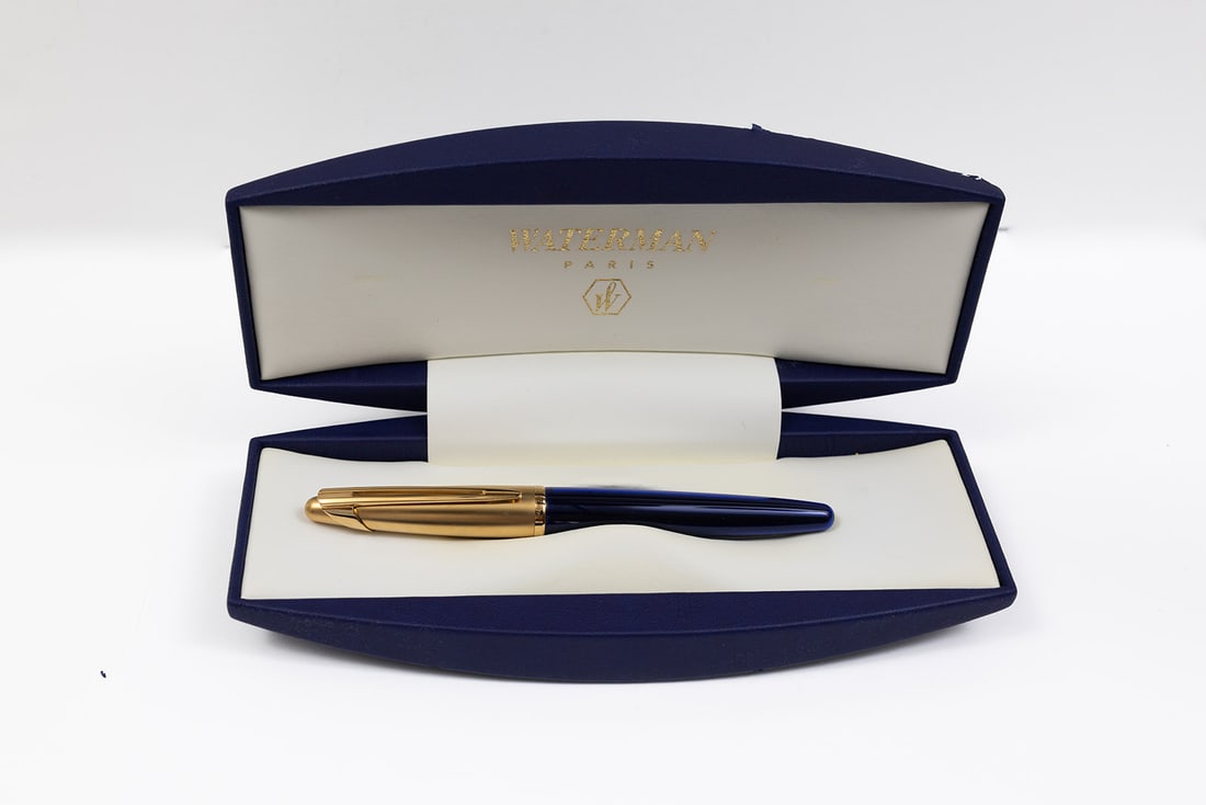 Waterman Edson Sapphire Fountain Pen, Boxed (1 of 3)