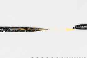 Carter Inx Silver & Black Pearl Fountain Pen/Pencil Combination: Carter Ink silver and black pearl pen/pencil combo. Carter made high quality pens in the 1920’s and 1930’s, this example in silver pearl and black with Carter’s Inx 14K fine flexible nib. Pen/pe