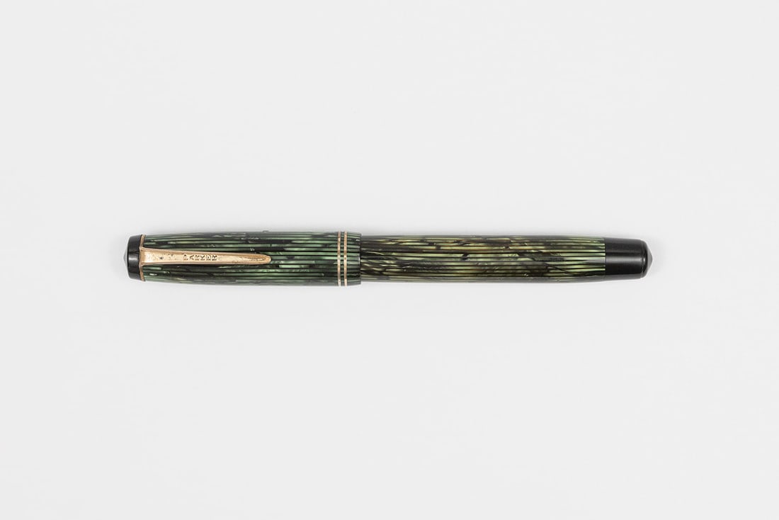 Parker Vacumatic Emerald Pearl Diamond Medal Style Fountain Pen (1 of 3)