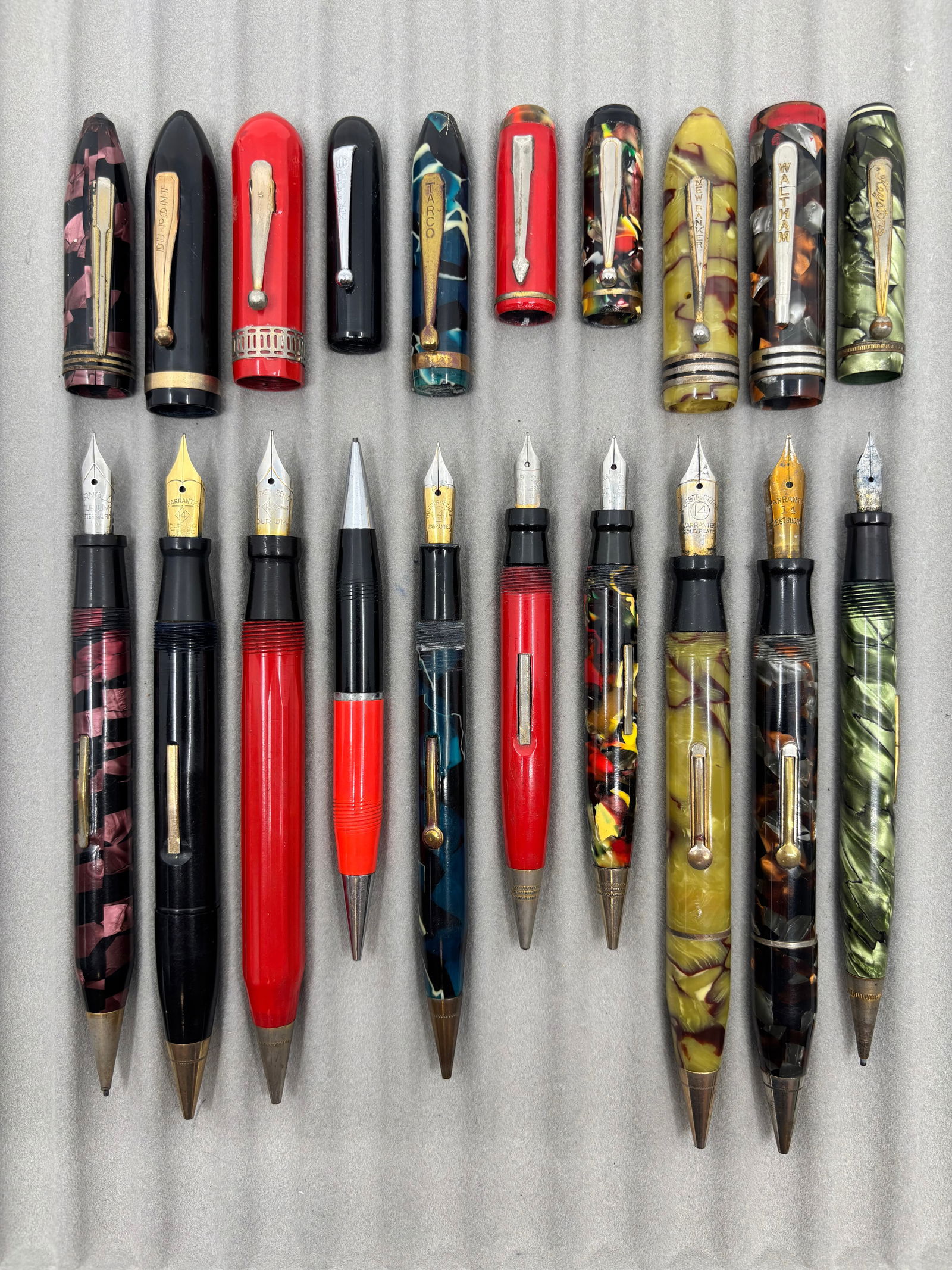 Assorted Celluloid Fountain Pen/Pencil Combos (10) Lot I - 2