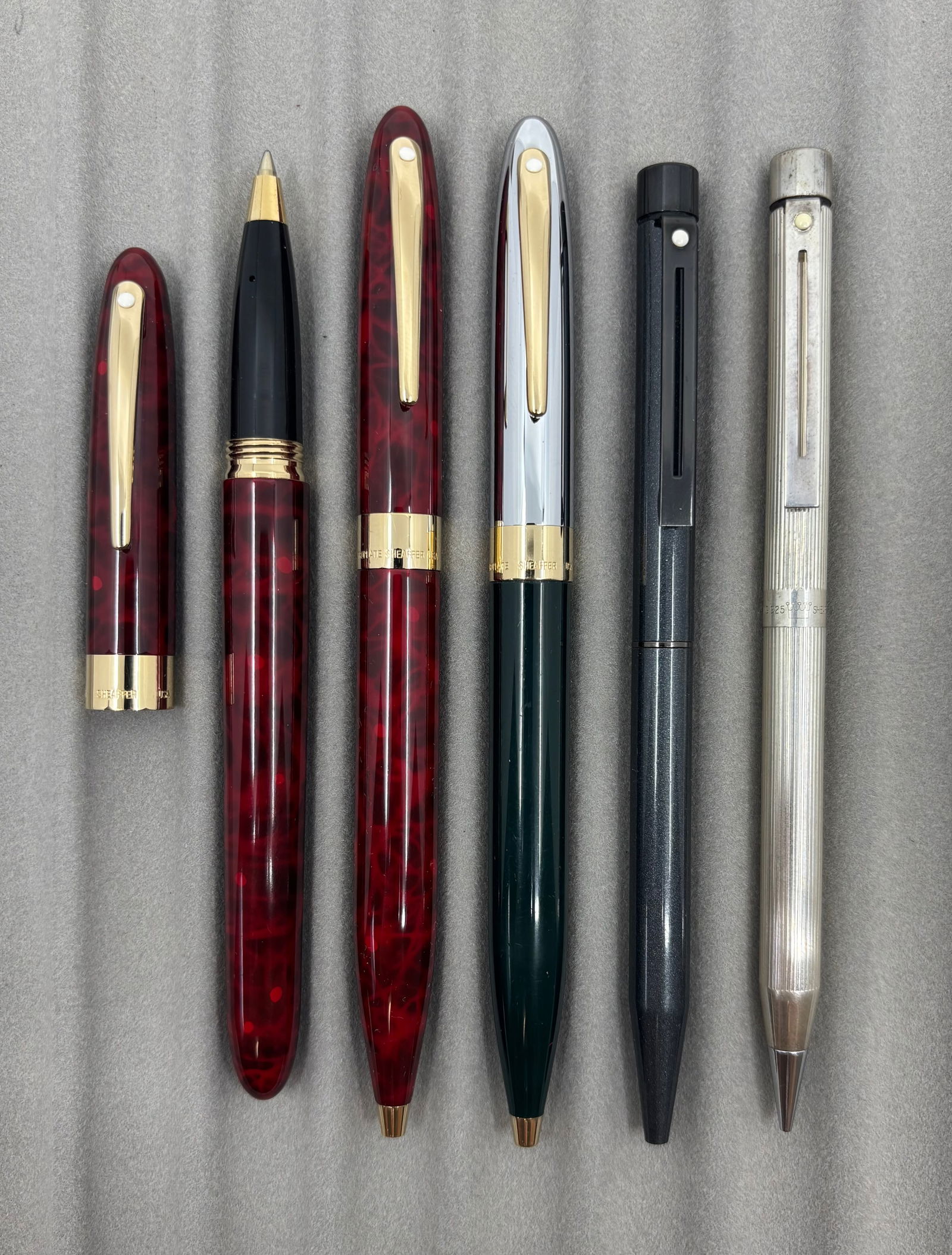 Sheaffer Crest & Targa Pens & Pencil Lot (5) (1 of 2)