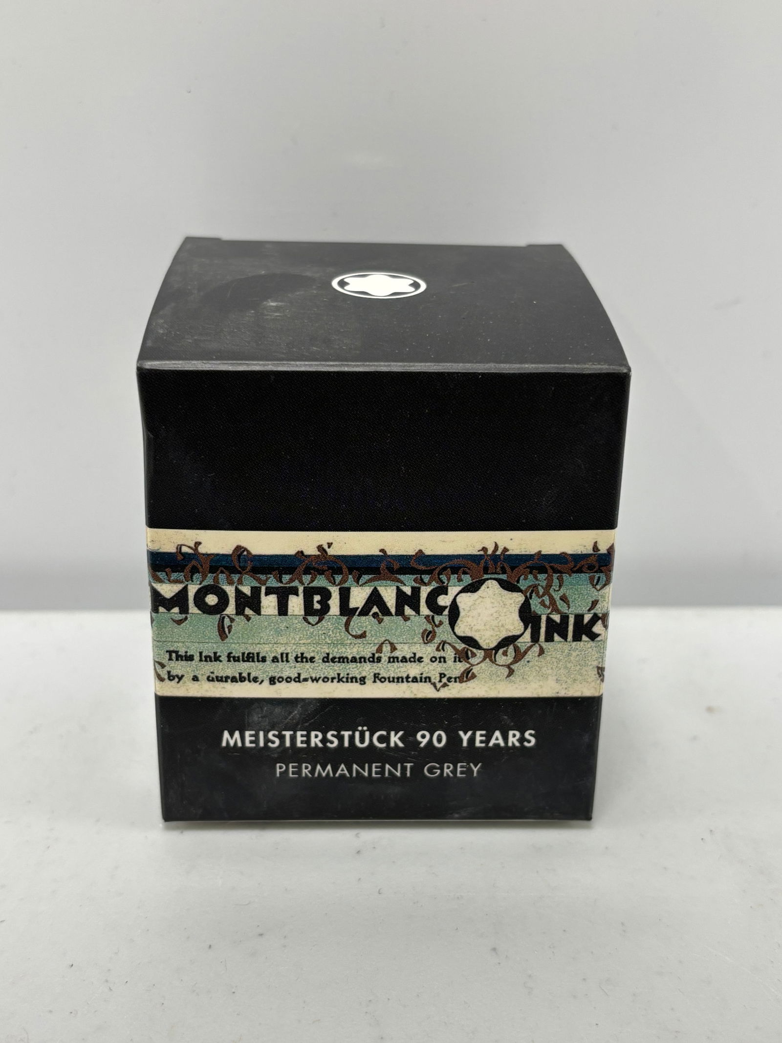 Montblanc Meisterstuck 90 Years Permanent Grey Fountain Pen Ink Bottle - 2