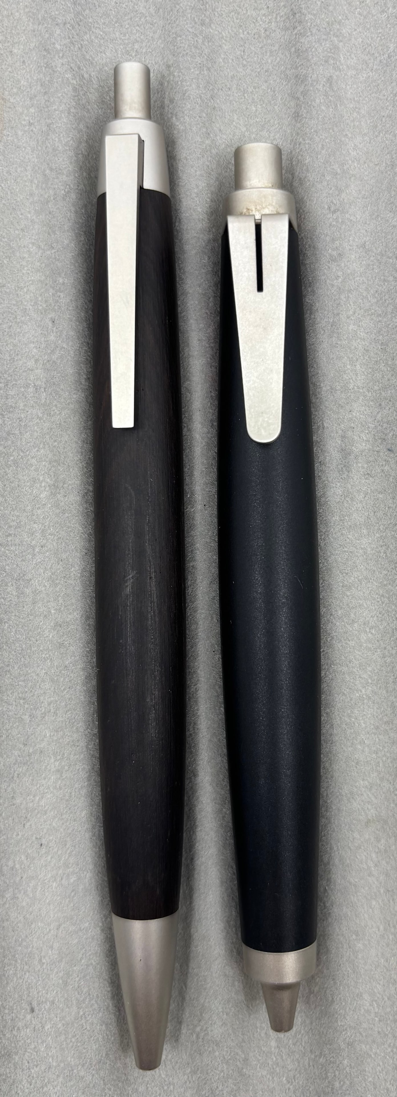 Lamy Scribble & 2000 Ballpoint Pens: Lamy Scribble and 2000 ballpoint pens, boxed. Scribble in original box with outer box along with dark wood 2000 ballpoint in Scribble pencil box. Overall good condition.