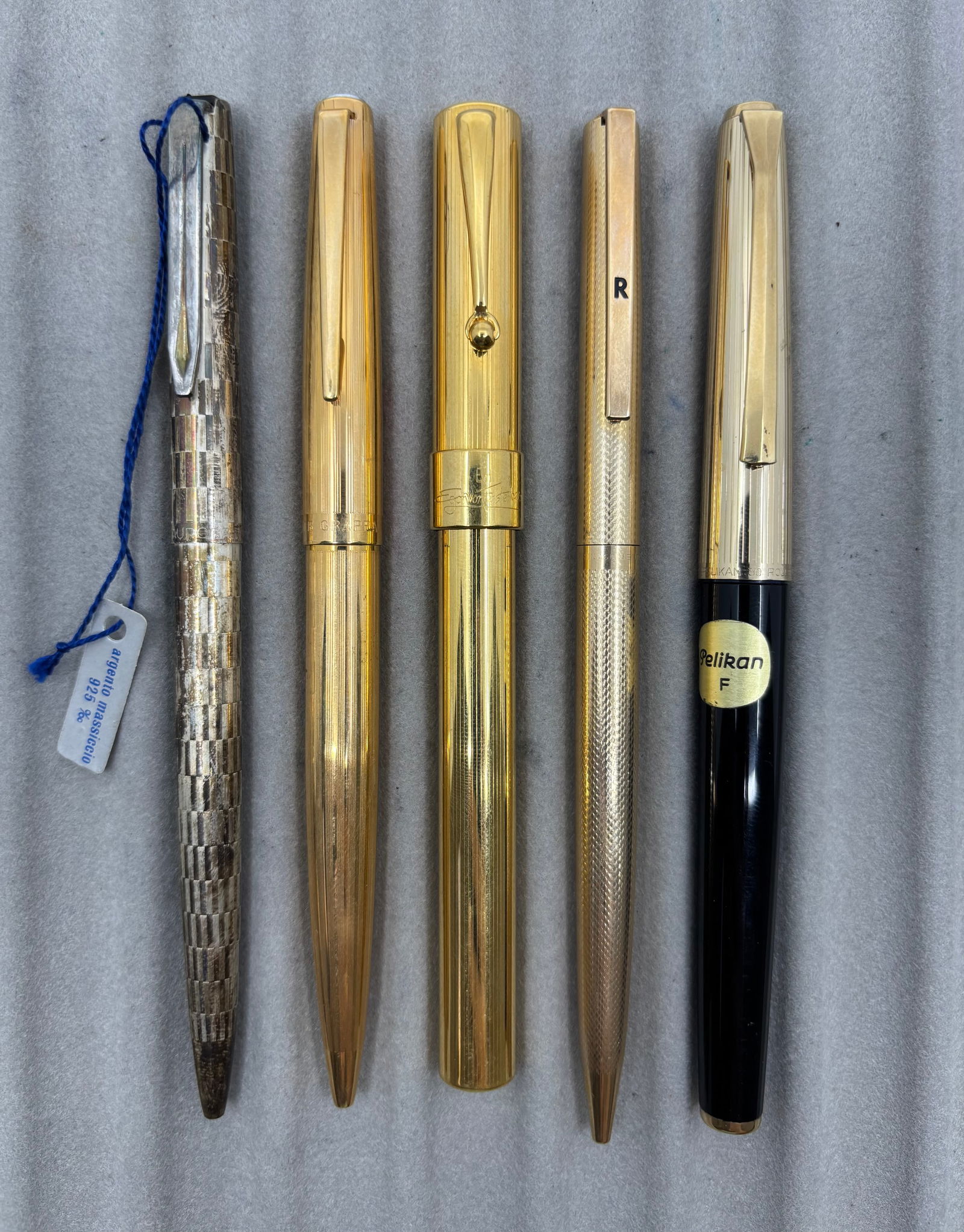 Aurora, Montegrappa, Omas & Pelikan Fountain Pen & Ballpoint Lot (5) (1 of 2)