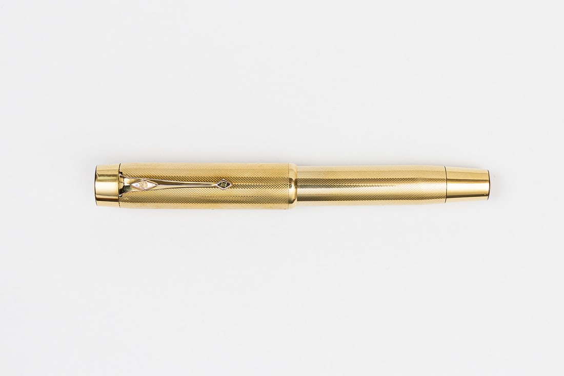 Conway Stewart Le Tigre 18K Gold Filled Button Filler Fountain Pen (1 of 4)