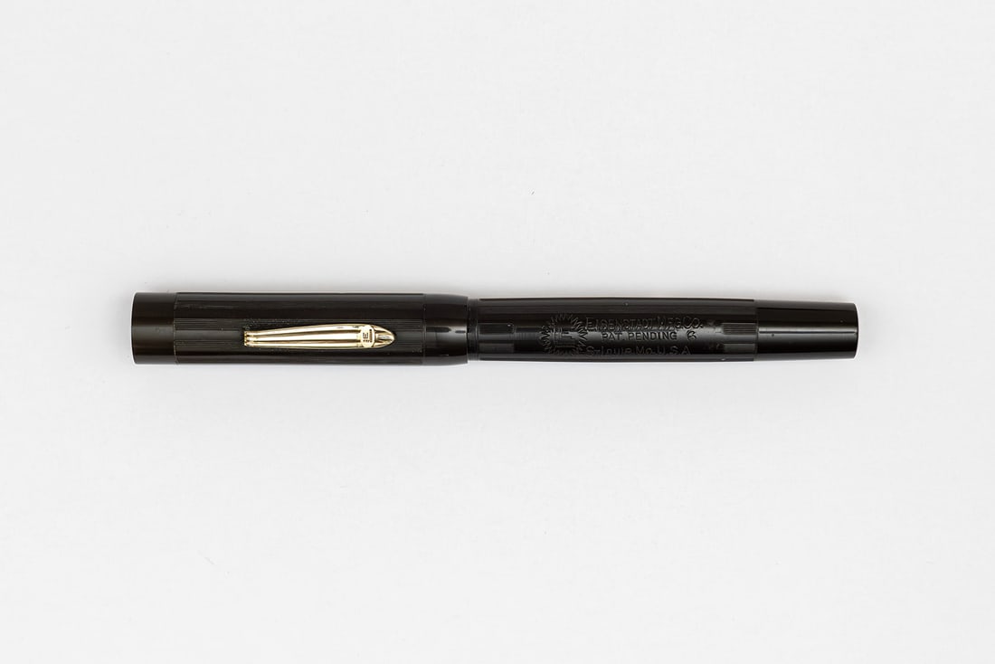 Eisenstadt 6 Black Chased Hard Rubber Fountain Pen (1 of 3)