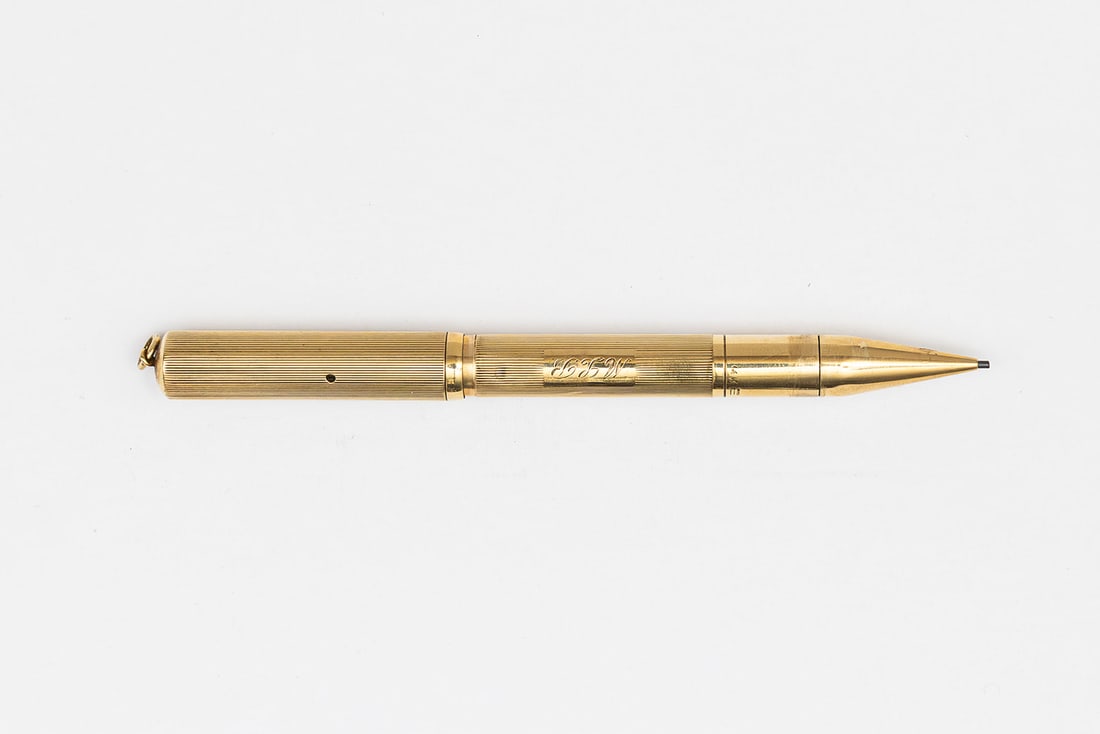 Louis Tamis LT & Sons Ring Top Solid 14K Gold Fountain Pen/Pencil Combo (1 of 3)
