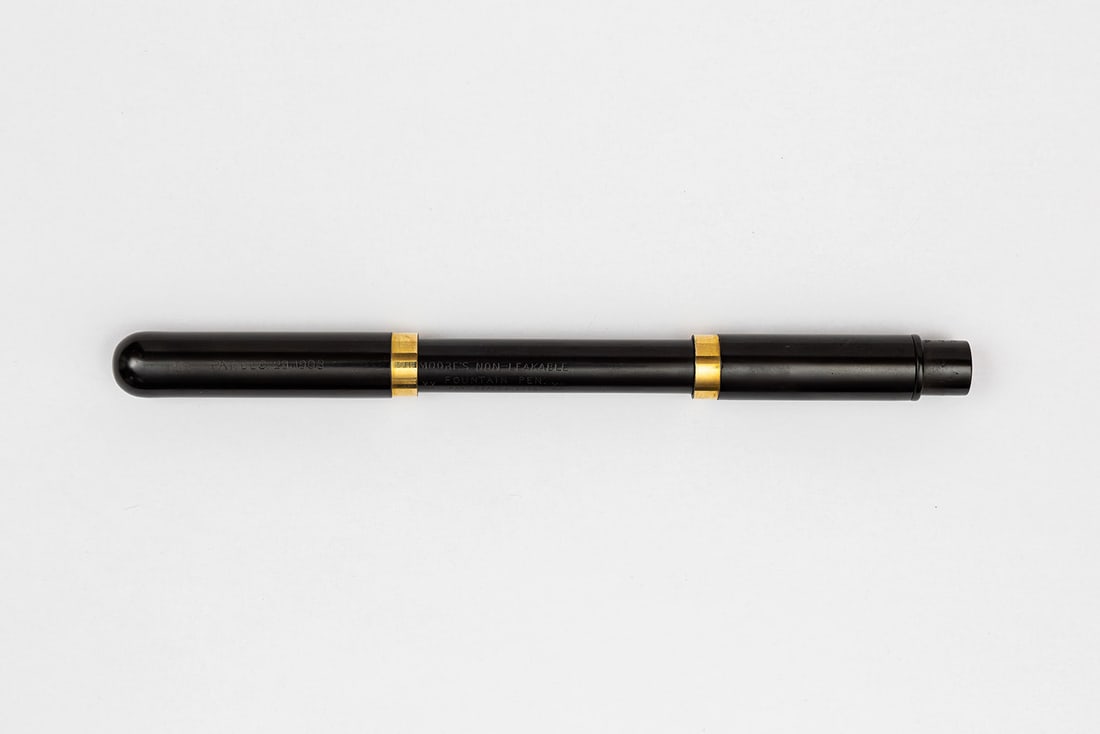 Moore American Pen Co 12 3.50 Black Hard Rubber Safety Fountain Pen (1 of 3)