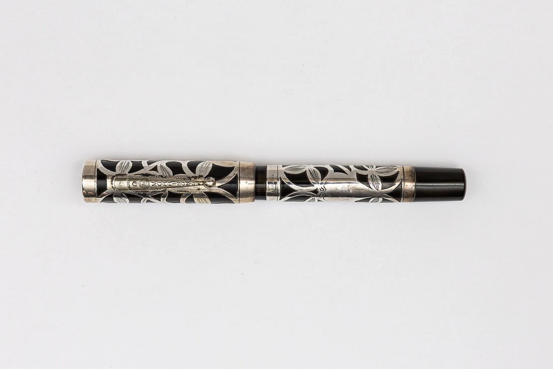 Morrison Oversized Sterling Silver Filigree Fountain Pen (1 of 3)