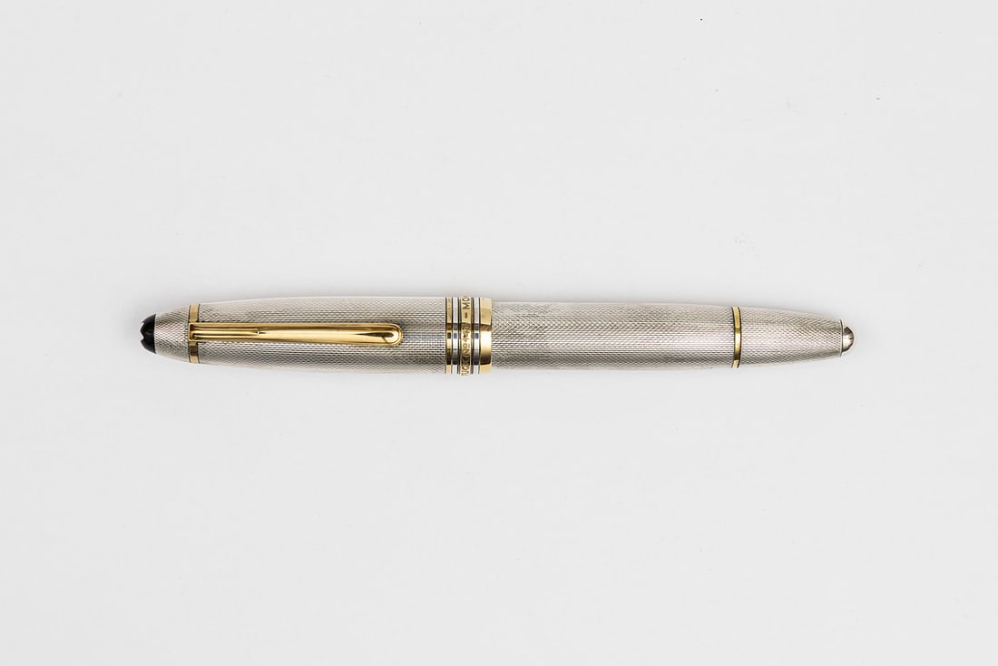 Montblanc 146 Le Grand Grain d’Orge Sterling Silver Fountain Pen (1 of 4)