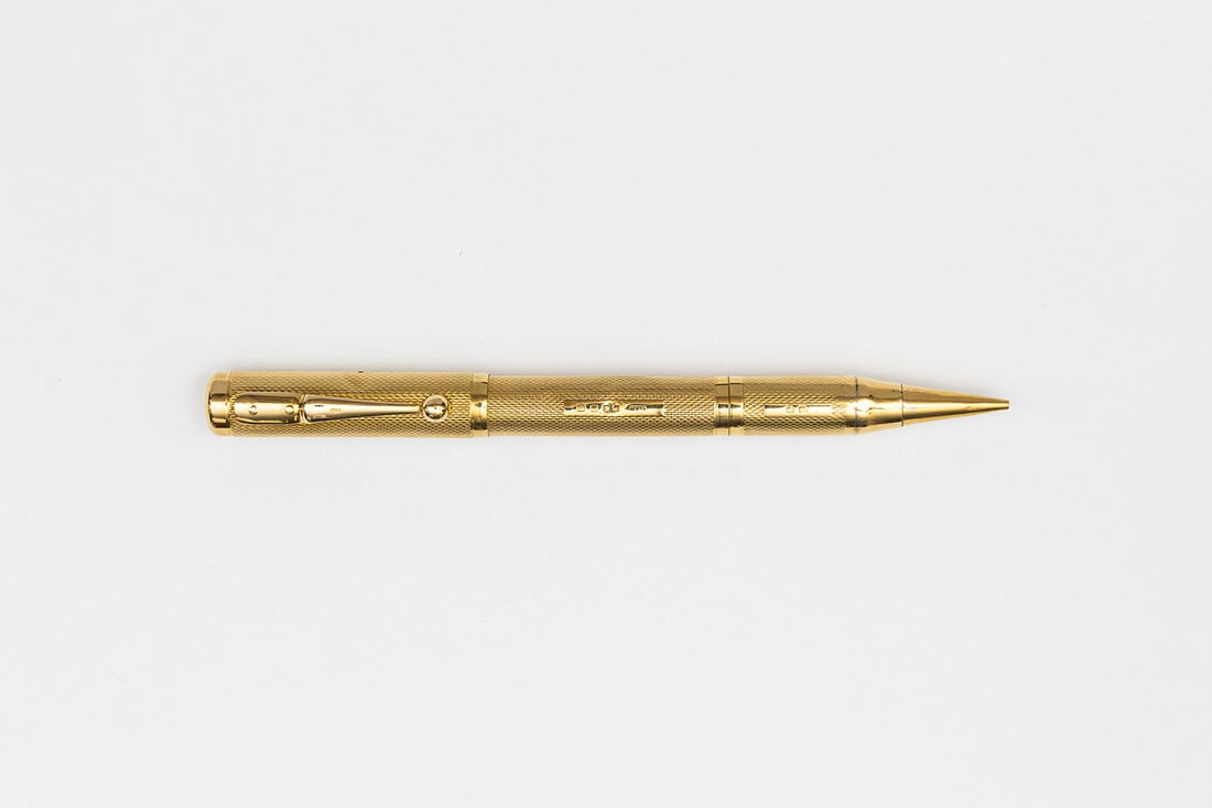 Onoto De La Rue Solid 18K Gold Fountain Pen/Pencil Combo (1 of 3)