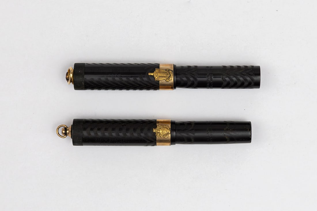 Parker Lucky Curve 20 1/2 Baby Fountain Pens, Special Gold Bands (1 of 3)