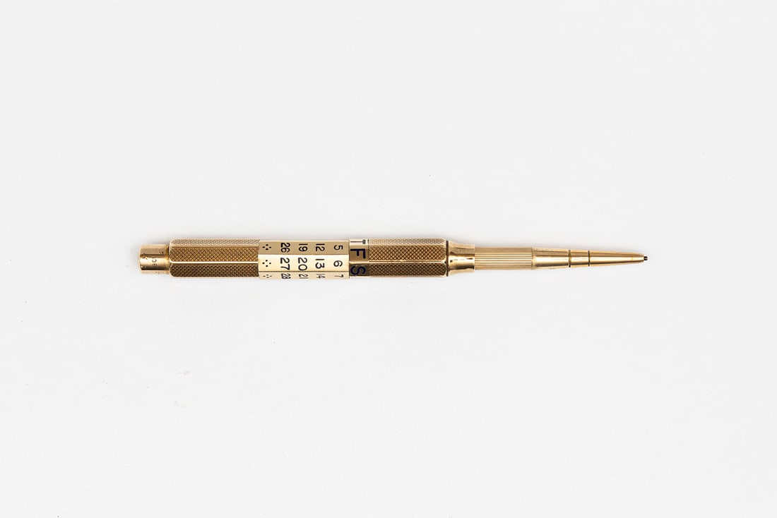 Samson Mordan Solid 9K Gold Perpetual Calendar Drop Pencil (1 of 2)