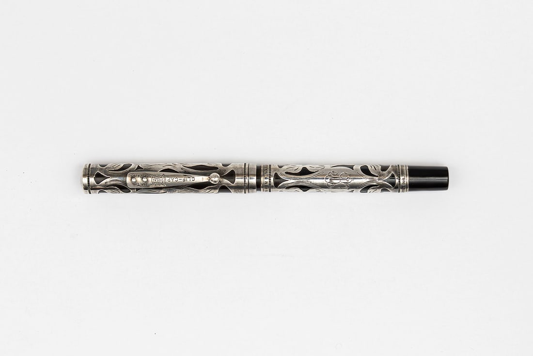 Waterman 412 Sterling Silver Filigree Fountain Pen (1 of 3)