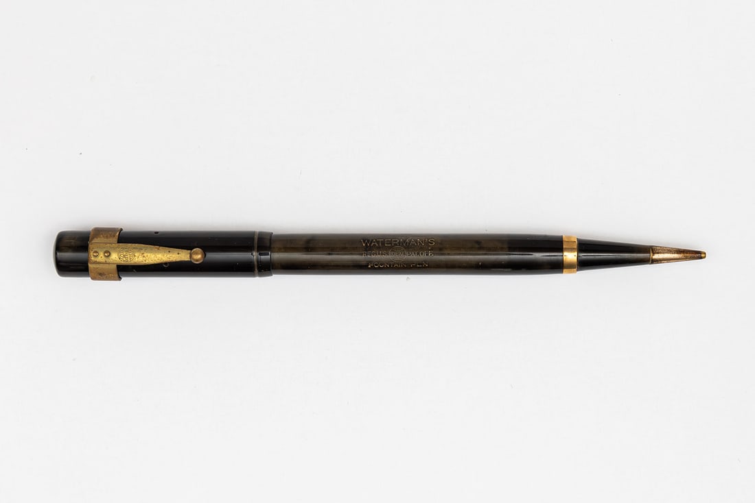 Waterman Black Hard Rubber Fountain Pen/Pencil Combination (1 of 3)