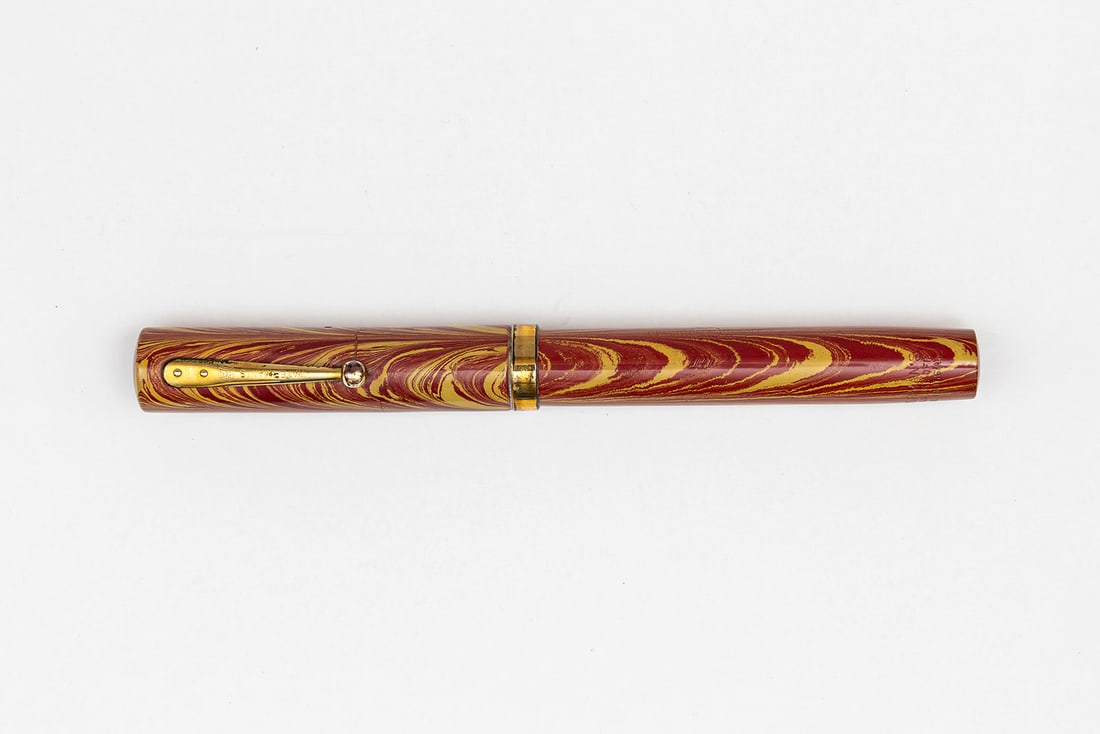 Waterman Ideal 94 Rose Ripple Fountain Pen, Cap Crack (1 of 3)