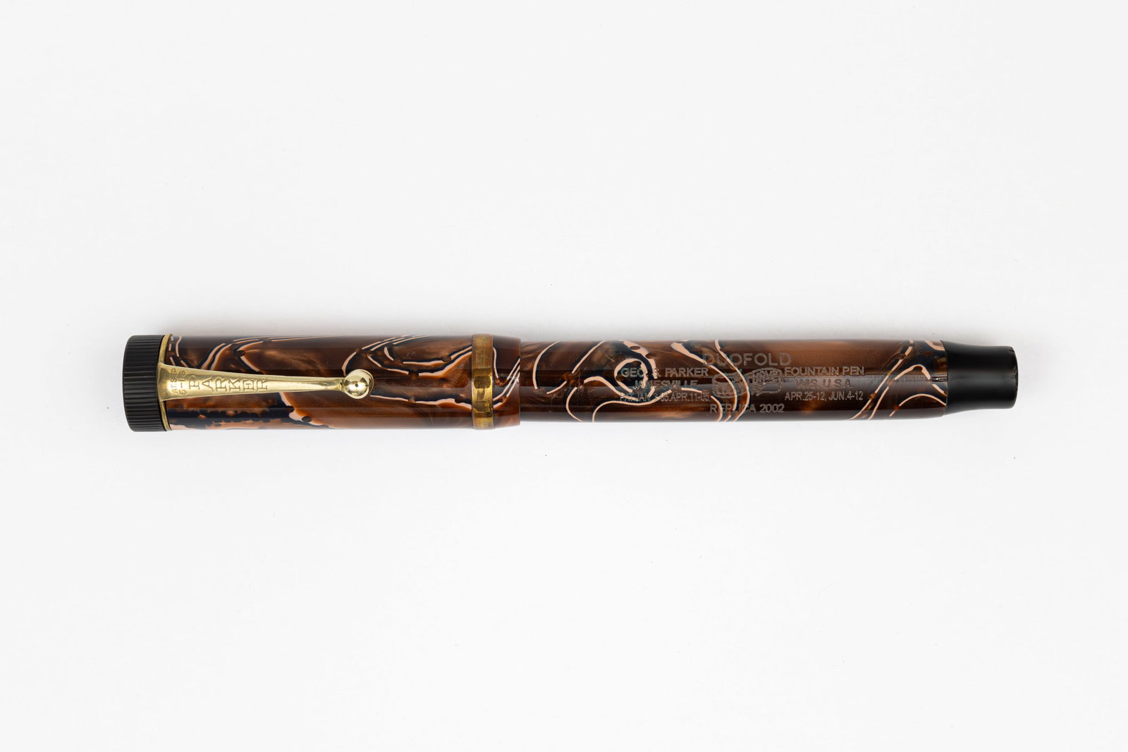 Parker Duofold Chris Thompson Copper Swirl Senior Fountain Pen (1 of 3)