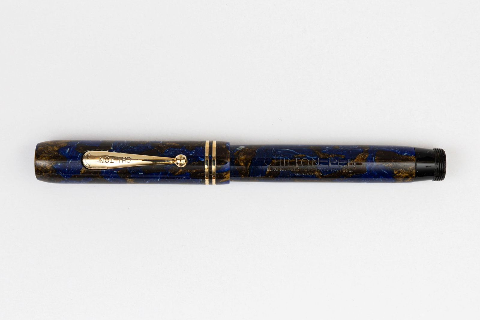 Chilton Long Island Blue & Bronze 36 Fountain Pen (1 of 3)
