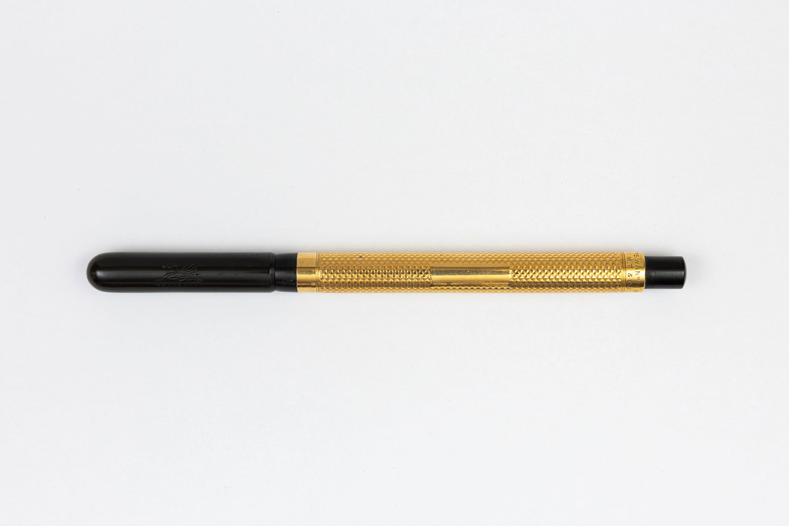 Mabie Todd Swan Gold Filled Overlay Slip Cap Fountain Pen (1 of 3)