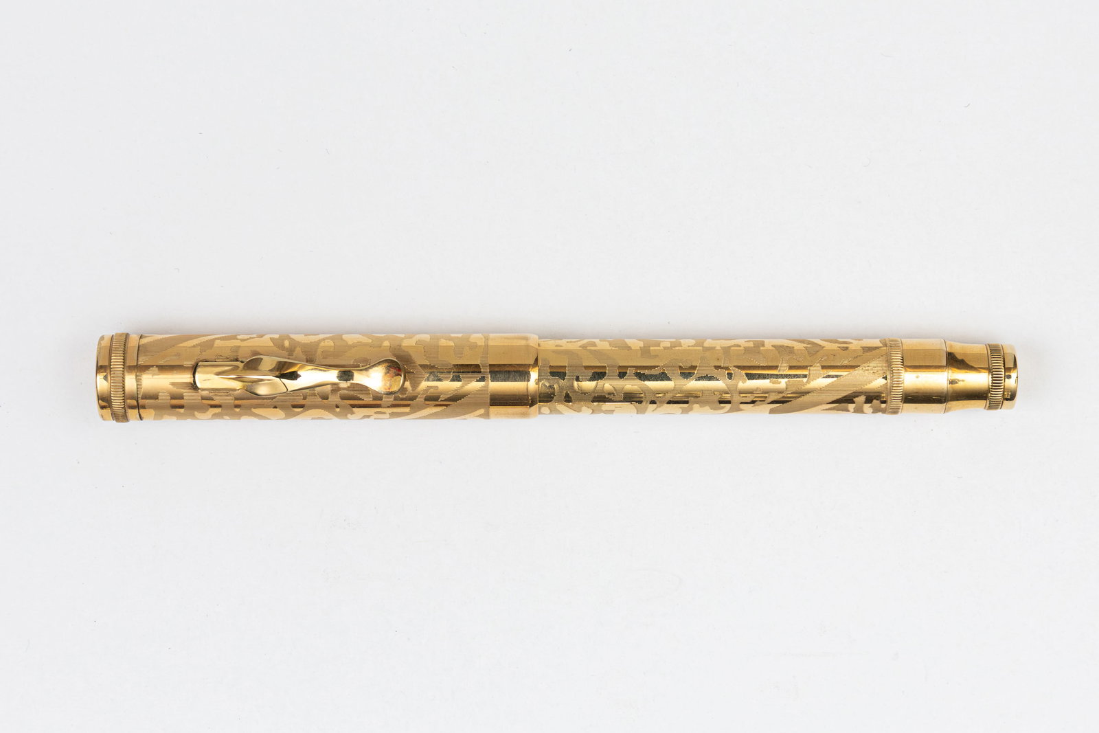 Parker Lucky Curve 511-CM Brocade Gold Filled Fountain Pen (1 of 3)