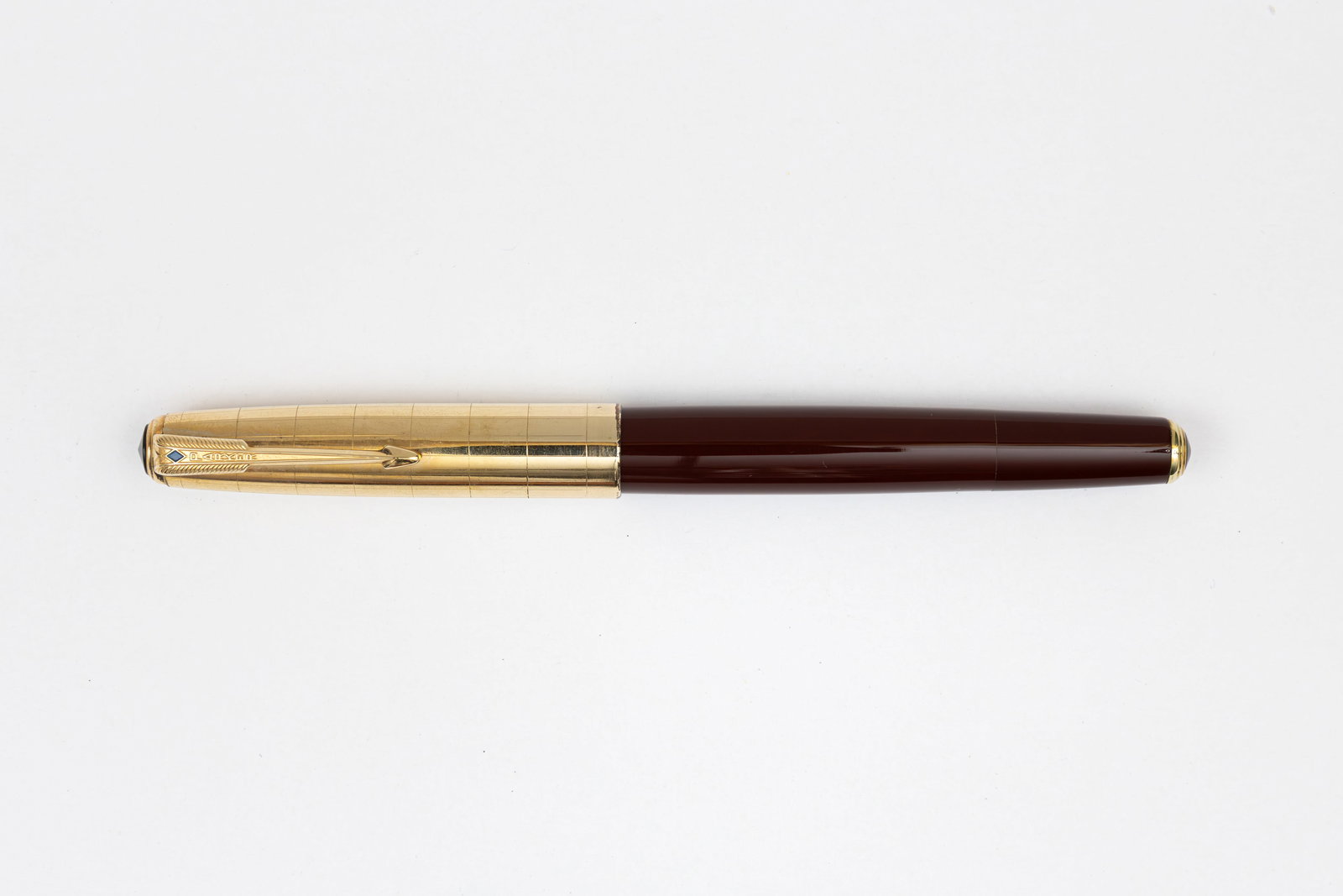 Parker 51 Heritage Solid 14K Gold Trim Fountain Pen, Stub Nib (1 of 3)