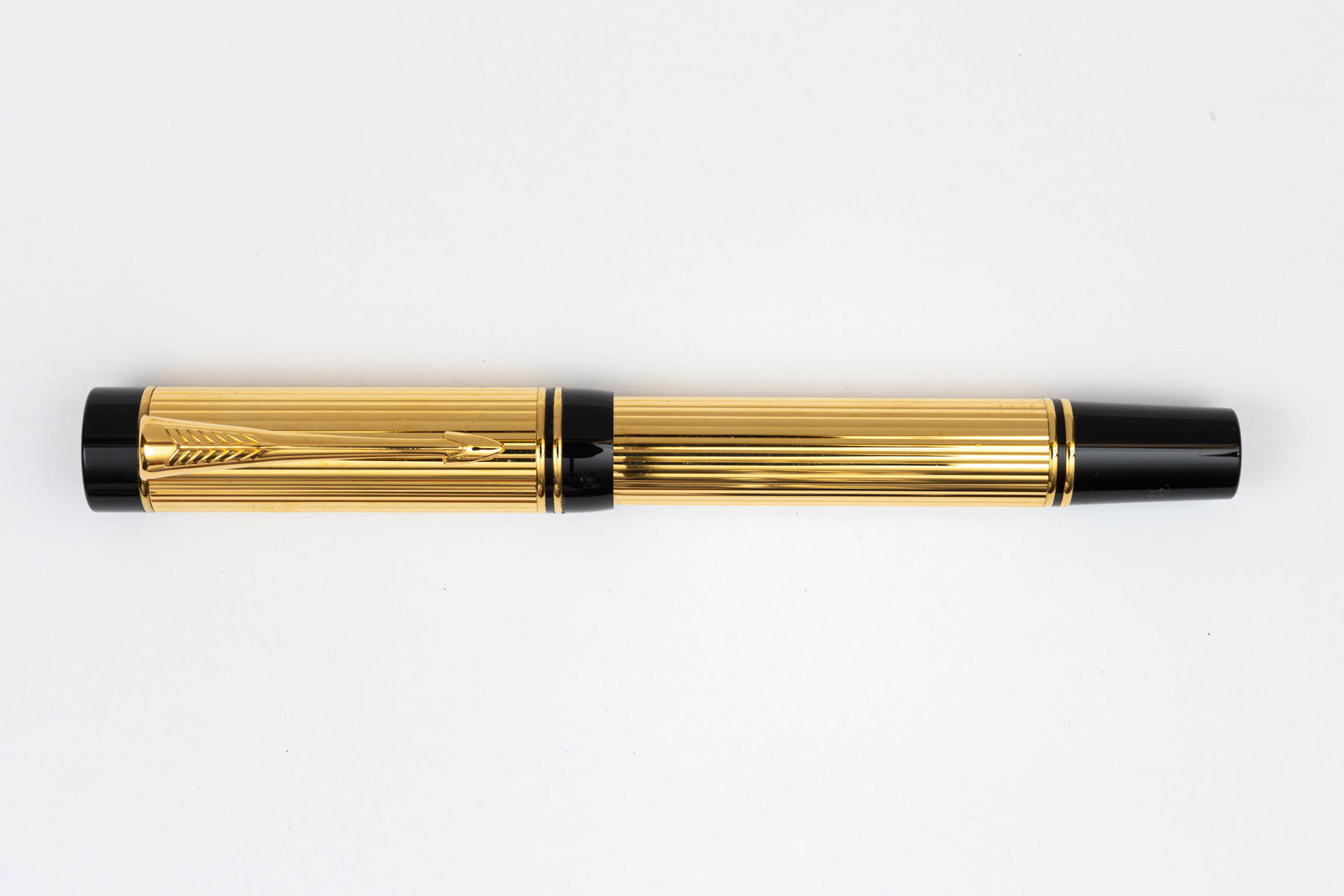 Parker Duofold Centennial Godron 23K Gold Fountain Pen (1 of 3)