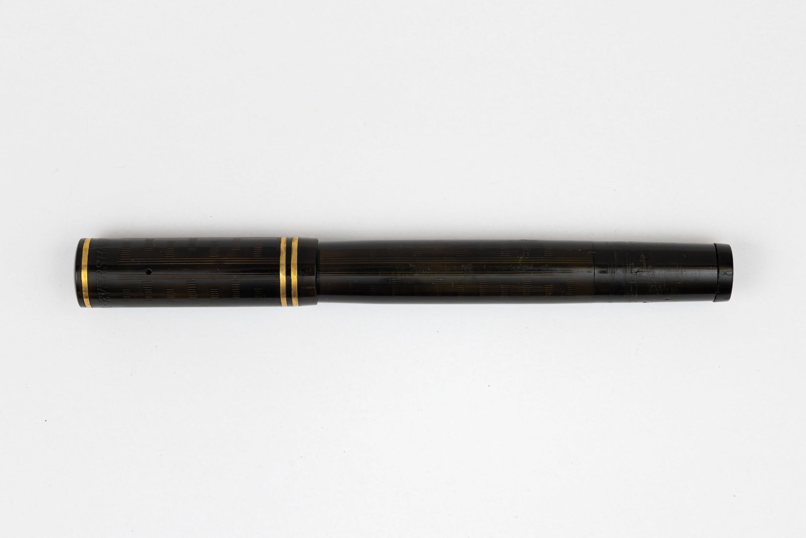 Wahl Eversharp Black Chased Safety Fountain Pen, 18K Nib (1 of 3)