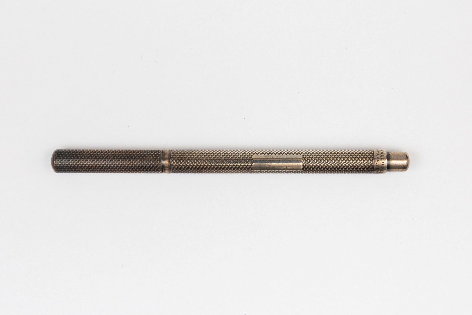 Mabie Todd Swan Sterling Silver Fountain Pen, Damaged Section (1 of 2)