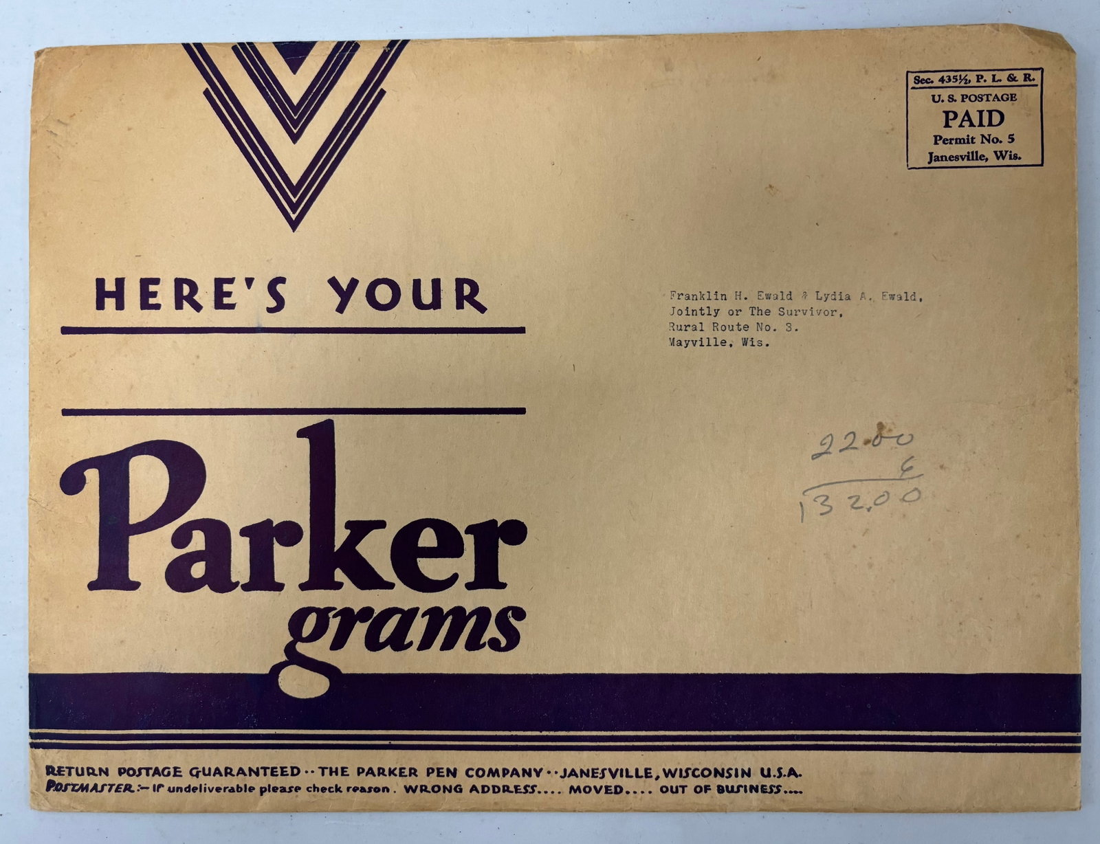 Parker Fountain Pen Parkergrams Magazine, Duofold Era (3) - 2