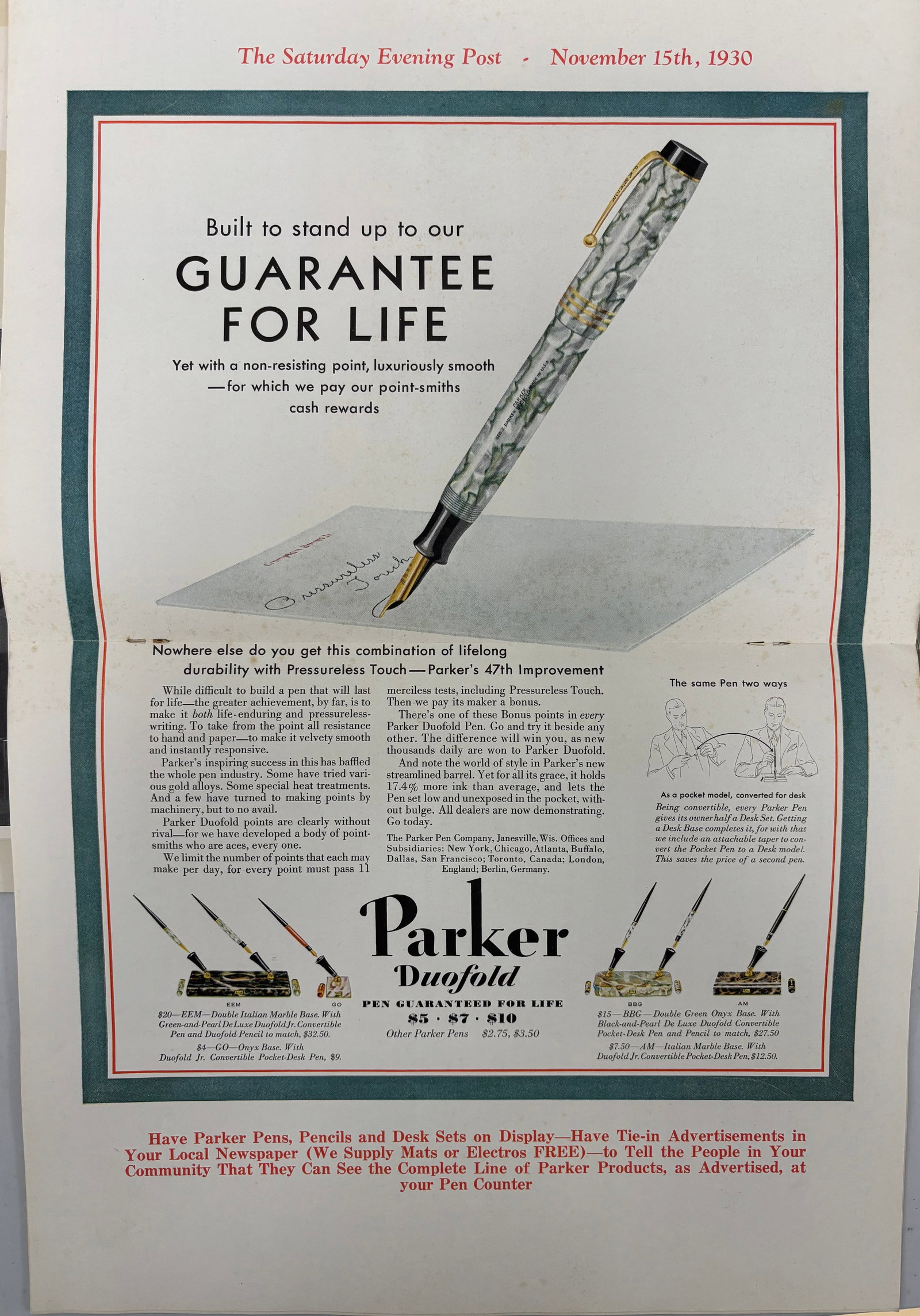 Parker Fountain Pen Parkergrams Magazine, Duofold Era (3) - 4