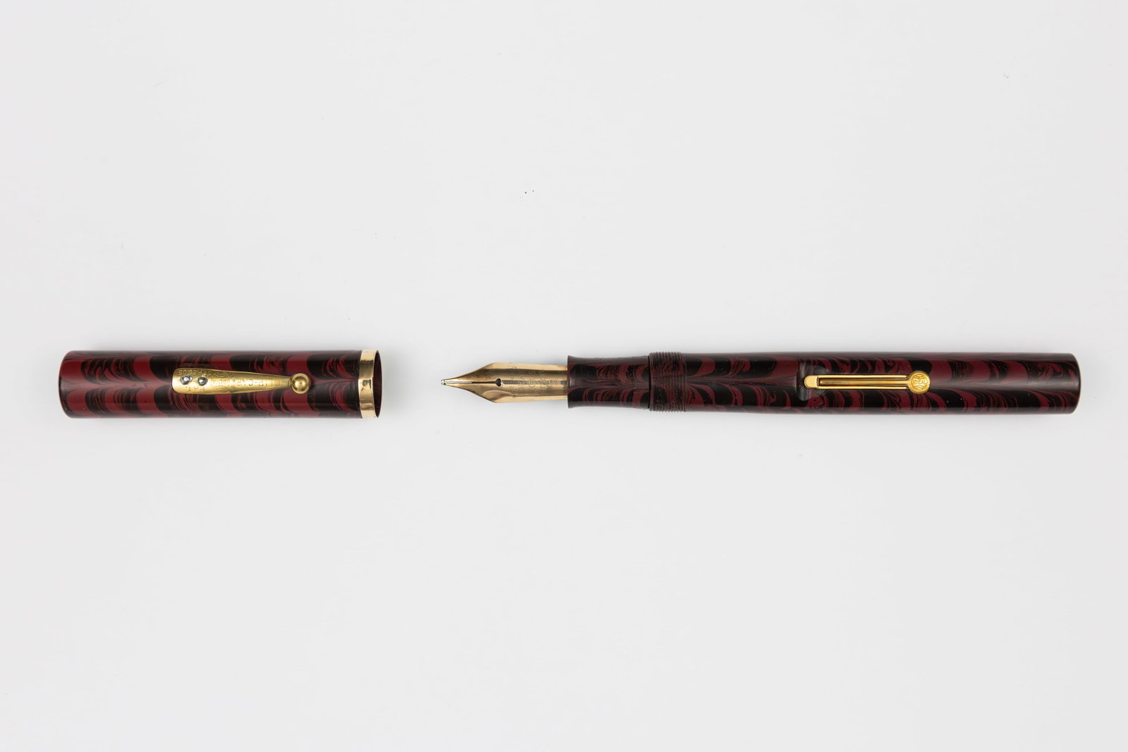 Waterman 58 Red Ripple Chris Thompson Fountain Pen, As Is - 2